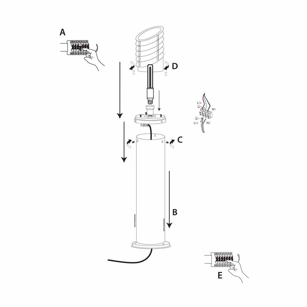 Градински стълб - Архитектурно осветление - OUTDOOR POSTS - 1086-450