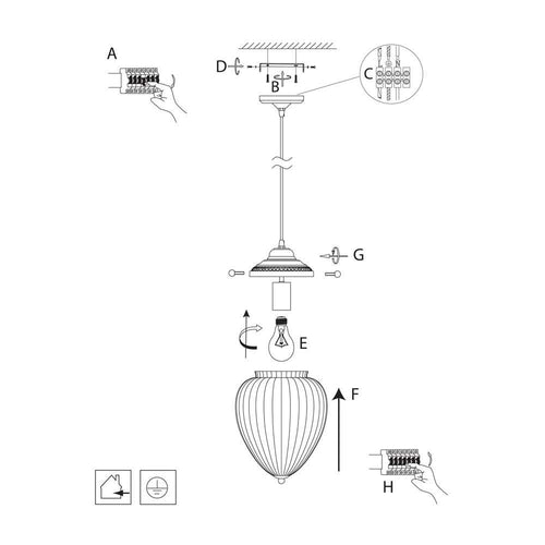Пендел - Осветителни тела от Searchlight - PENDANTS - 1091CC