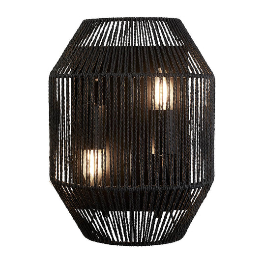 Аплик - Стенно осветление серия WICKER - 11201-2BK