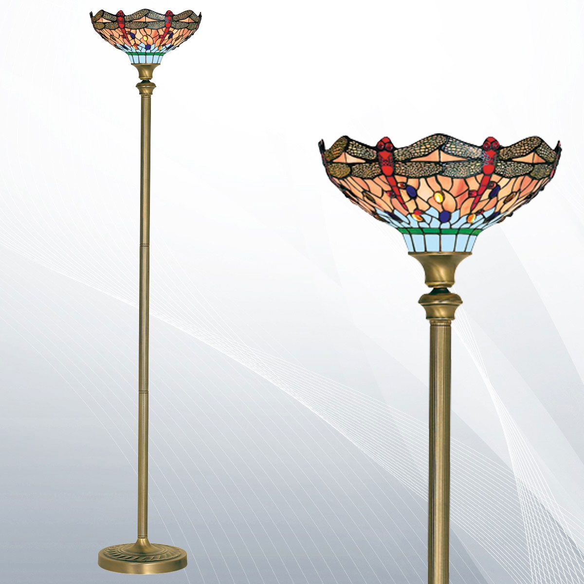 Лампион Tiffany - Осветителни тела - DRAGONFLY - 1285