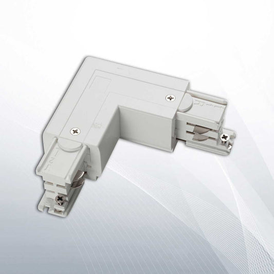 Конектор за ток-водеща 4-линейна шина бял - TRIMLESS L CONNECTOR RIGHT - 169736