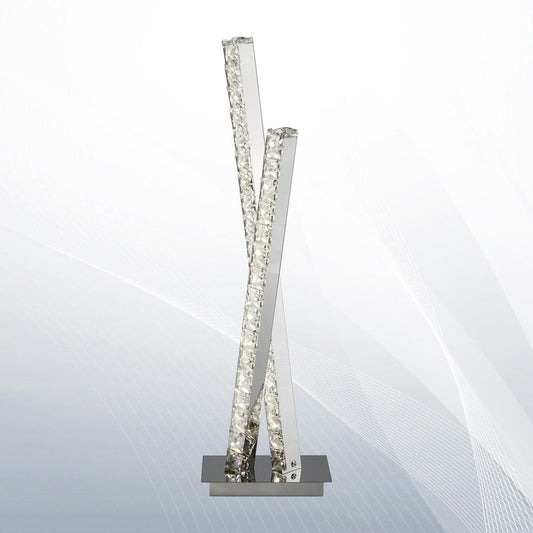 LED настолна лампа - LED осветление с кристали - CLOVER - 2111CC