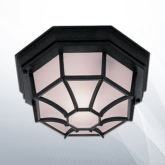 Фасаден плафон - Архитектурно осветление IP54 - OUTDOOR - 2942BK