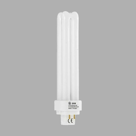 Компактна луминисцентна крушка 26W G24q-3 3000К - GE - 35235