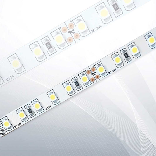 LED лента 3528 топло бяла 24V IP20 - 3528/120/9.6/WW/24
