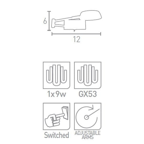 Аплик - Осветителни тела - Adjustable Wall Lights - 3863CC