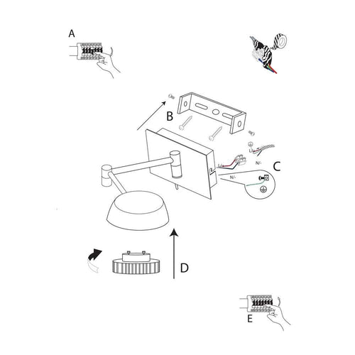 Аплик - Осветителни тела - Adjustable Wall Lights - 3863CC