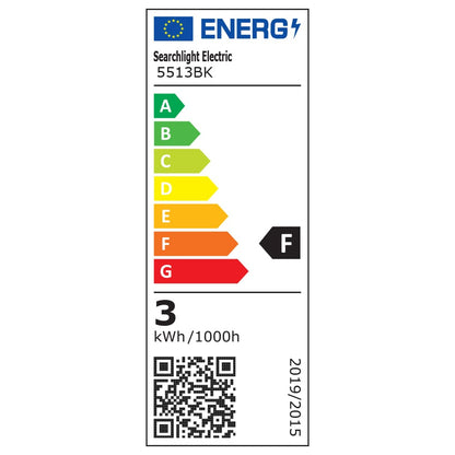 Енергиен етикет фасаден LED аплик серия LED OUTDOOR - 5513BK