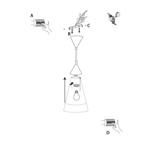 Пендел - Осветително тяло - Searchlight - PENDANTS - 7702