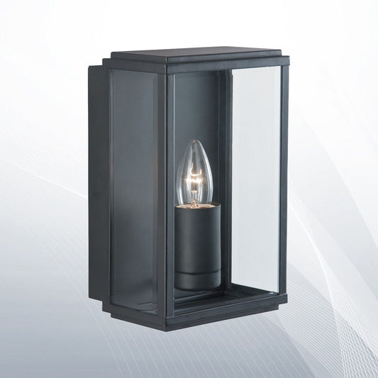Фасаден аплик - Архитектурно осветление с IP44 - BOX - 8204BK