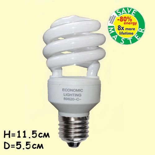 Енергоспестяваща крушка 20W E27 - Economic lighting - 89620