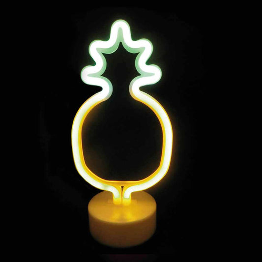 LED фигура зелена и жълта светлина - FPINAPPLENEON2A