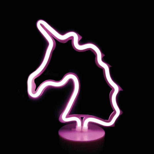 LED фигура Еднорог лилава светлина - F0400831300660