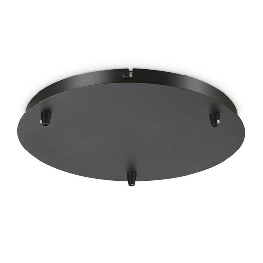 Розетка за таван черна - ROSONE STANDARD 3 LUCI NERO - 285603