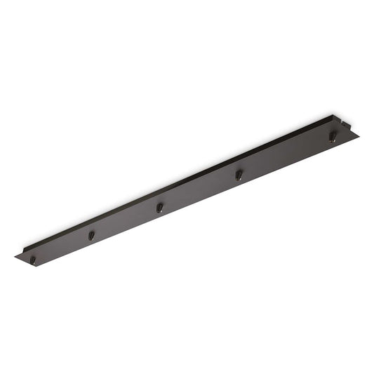 Розетка за таван черна - ROSONE LINEARE 5 LUCI NERO - 285702