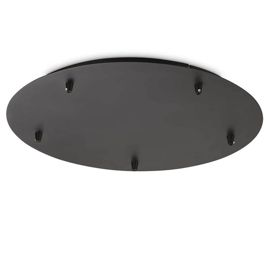 Розетка за таван черна - ROSONE STANDARD 5 LUCI NERO - 285658