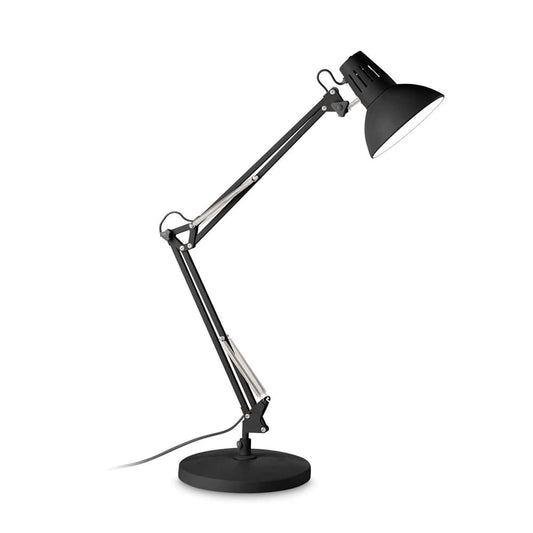 Настолна лампа за бюро серия WALLY TL1 TOTAL BLACK - 265278