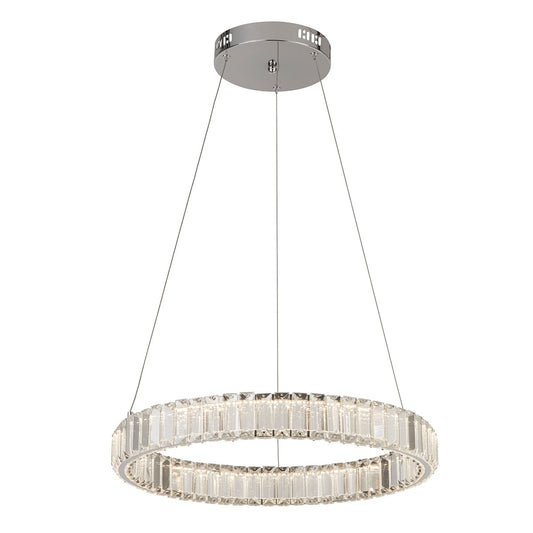 LED полилей с кристали, подходящ за хол, спалня и кухня, от колекция LUX & BELLE - 38911-3CC
