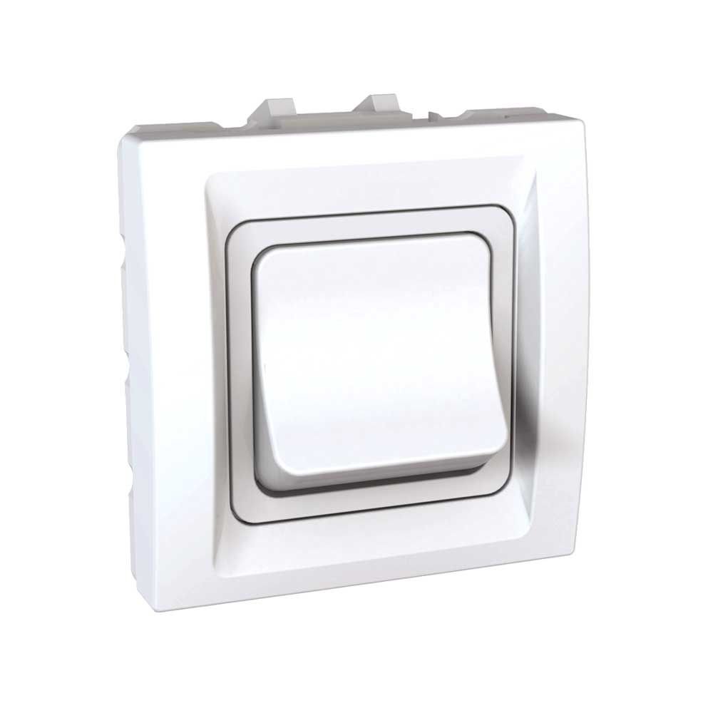 Механизъм еднополюсен ключ схема 1 бял - Unica Plus - 32А - MGU3.231.18