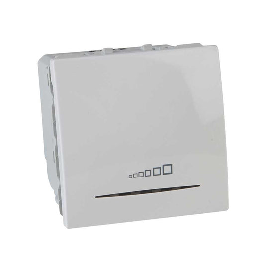 Механизъм универсален бутонен димер бял - Unica Plus - 20-350W/VA - MGU3.515.18
