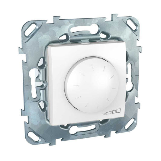 Механизъм ротативен димер бял - Unica Plus - 40-1000W/VA - MGU5.512.18ZD