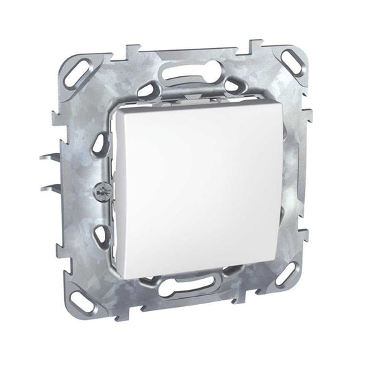 Механизъм бутон бял 10А - Unica Basic - MGU50.206.18Z