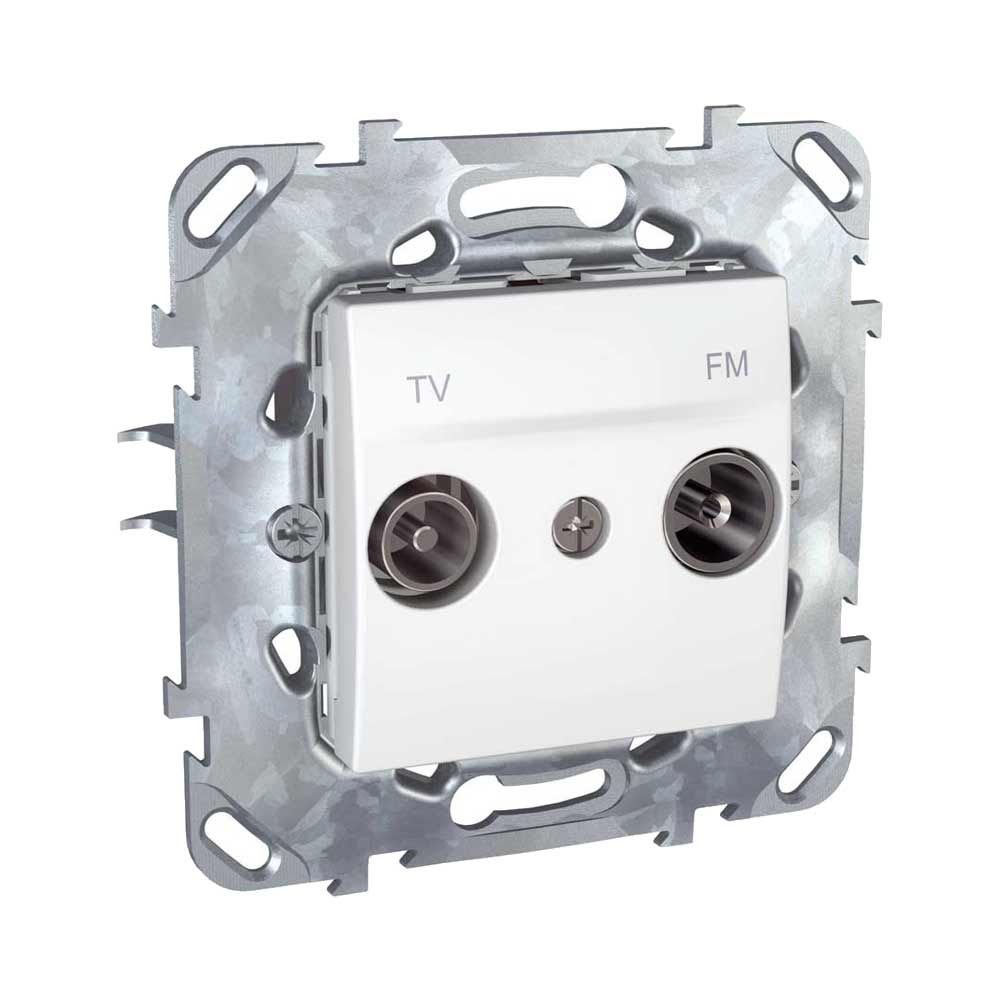 Механизъм телевизионна розетка бял - Unica Basic - MGU50.451.18Z