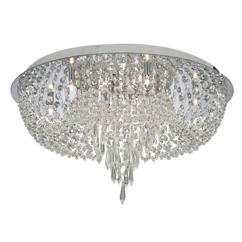 LED плафон с кристали за хол, спалня и трапезария серия ORION - 5541CC