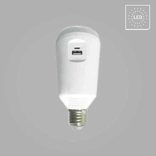 LED крушка със соларни панели 7W 6500K E27 - SMART SOL