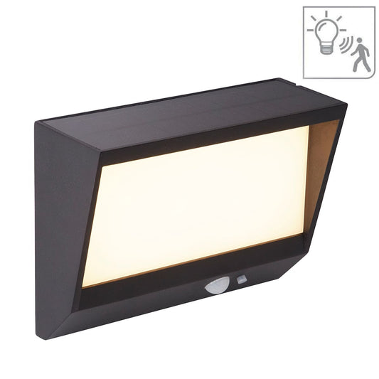 Соларен фасаден LED аплик - SOLAR - 67418BK