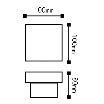Технически размери LED луна серия LED DECORATIVE TILE - HI7441W