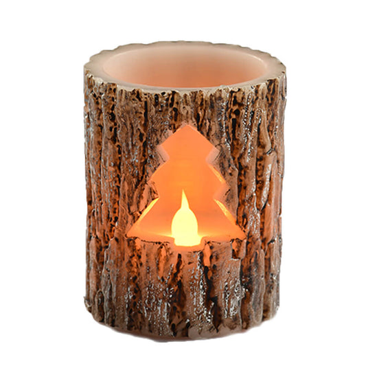 Коледна LED фигура - XMAS TREE TRUNK CANDLE - X071111800410